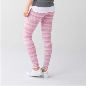 Lululemon Wunder Under Cyber Stripe Flash Menthol